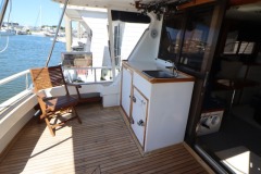 Teak floored cockpit